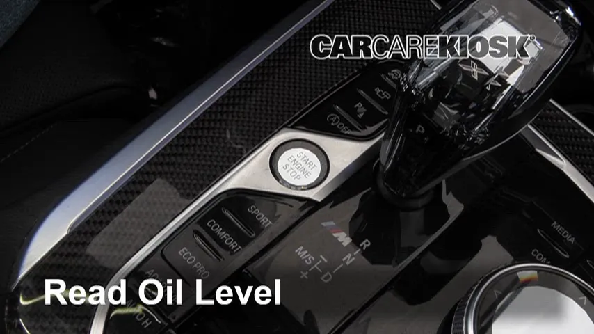 2021 BMW X5 M50i 4.4L V8 Turbo Huile Vérifier le niveau de l'huile